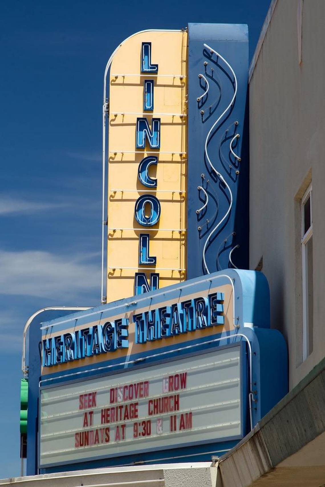 The Lincoln Heritage Theater in downtown Lincoln.