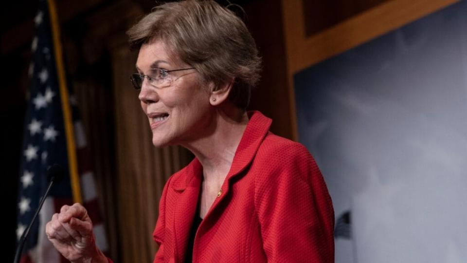 Massachusetts Sen. Elizabeth Warren is reportedly interested in becoming the new secretary of the Treasury Department should Democratic nominee Joe Biden win the presidency in next week’s election. (Photo by Drew Angerer/Getty Images)