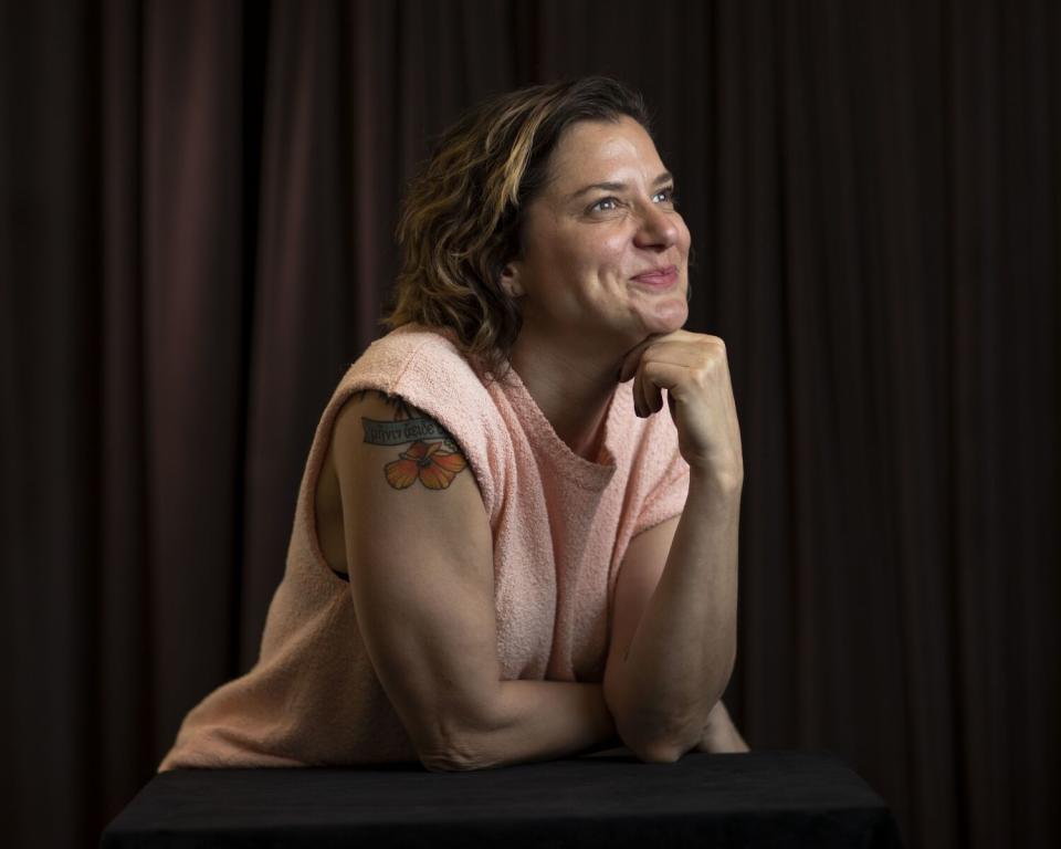 Ivy Pochoda, author of "These Women: A Novel," at the Los Angeles Times Festival of Books portrait studio.