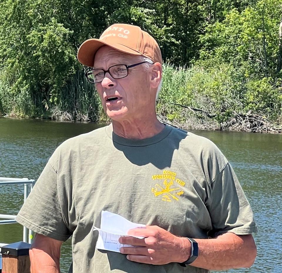 Steve Heimerman of Oconto coordinated the shoreline improvement project for the Oconto Sportsmen's Club, the completion of which was celebrated Aug. 2.