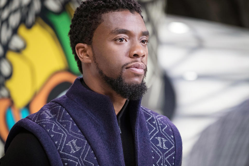 Chadwick Boseman in the 2018 Marvel Studios blockbuster, 'Black Panther' (Photo: Matt Kennedy /© Marvel / © Walt Disney Studios Motion)