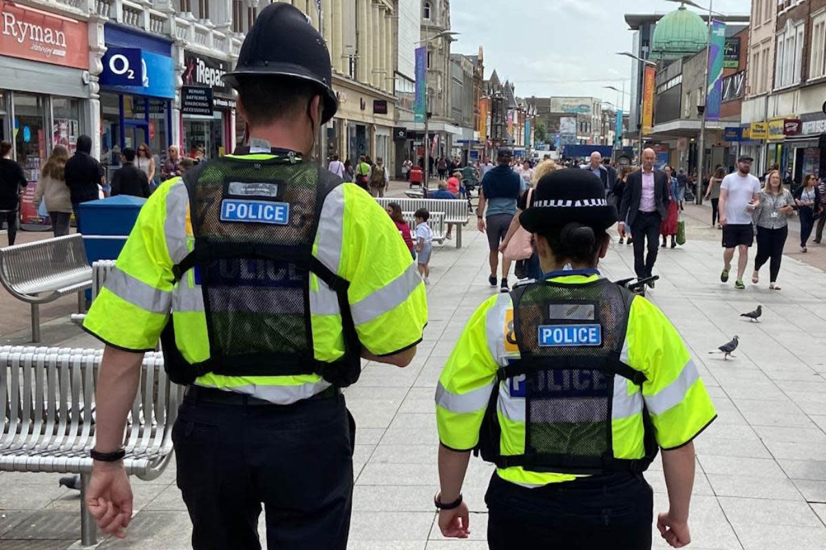 Charge - Police officers in Southend High Street <i>(Image: Essex Police)</i>