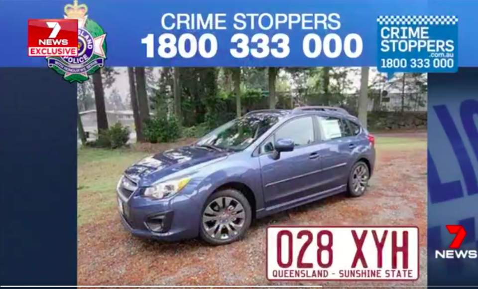 The man took off in a Subaru similar to this one. Source: 7 News