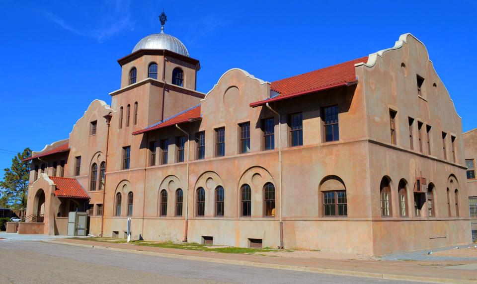 The 1901 Colorado Fuel and Iron Company administration building is part of the steel mill complex designated as a National Historic Landmark.