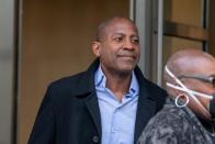 Carlos Watson, CEO of Ozy Media, departs U.S. Federal Court in Brooklyn after being arrested and charged with fraud