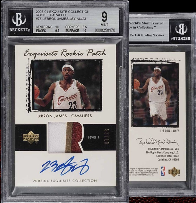 Lot Detail - 2012-13 Panini Prizms Gold #1 LeBron James (#08/10) - BGS GEM  MINT 9.5