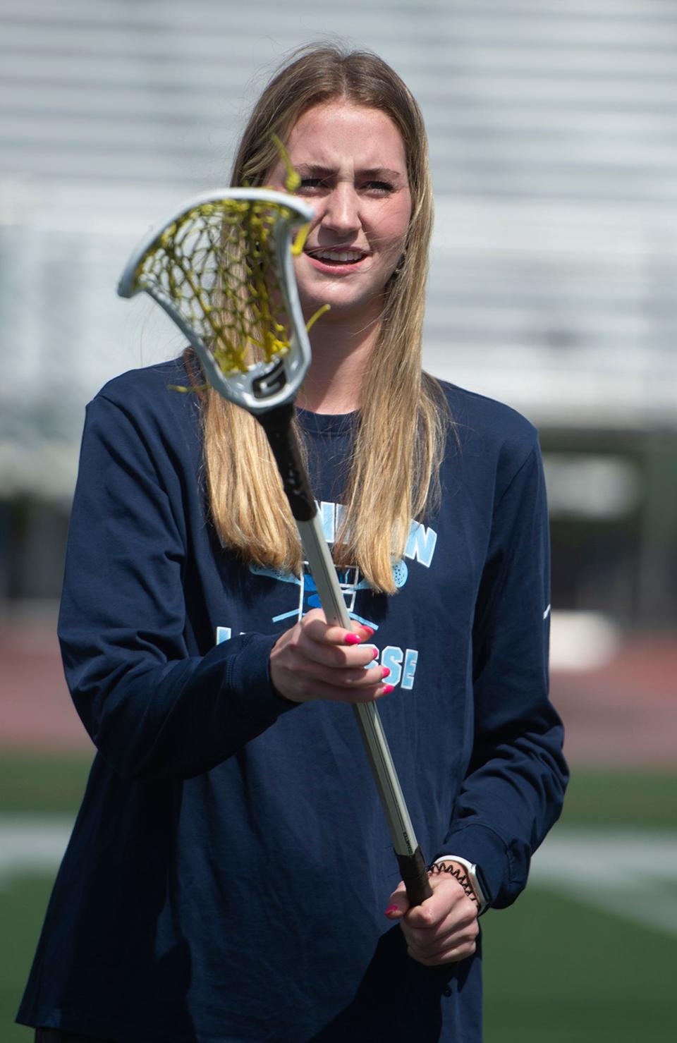 Franklin High School senior lacrosse captain Katie Peterson, May 2, 2023.