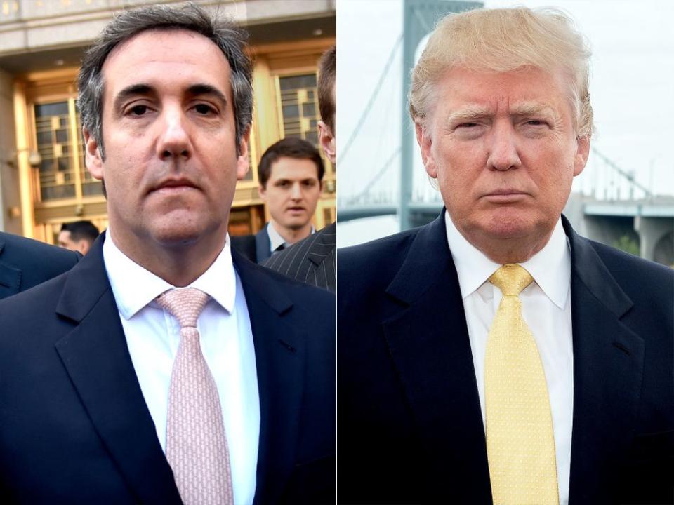 Michael Cohen and Donald Trump