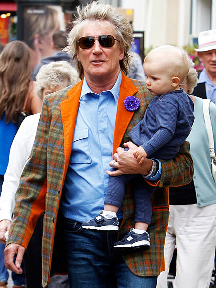 Despite being a father to five kids from previous relationships and a new grandpa, the rocker was eager to expand his brood with wife Penny Lancaster. The couple welcomed their first son, Alastair, in 2005, when Rod was 60, before getting married in 2007. In 2011, they got double the blessing when son Aiden was born when Rod was 66.