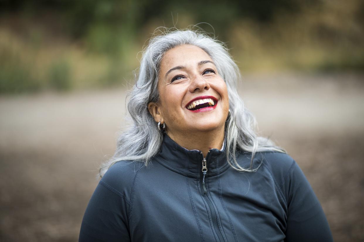 mature Mexican woman smiling