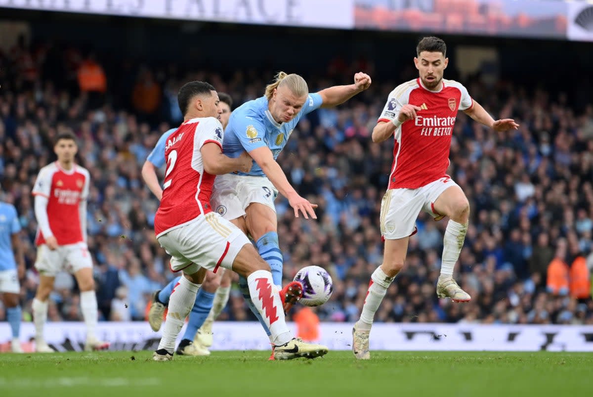 Despite playing in their first quarter-final since 2010, Arsenal are seen as among the favourites for the Champions League by extension of the Premier League’s power (Getty Images)