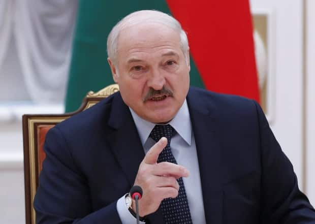 Belarusian President Alexander Lukashenko has been in power for 27 years.  (Reuters - image credit)