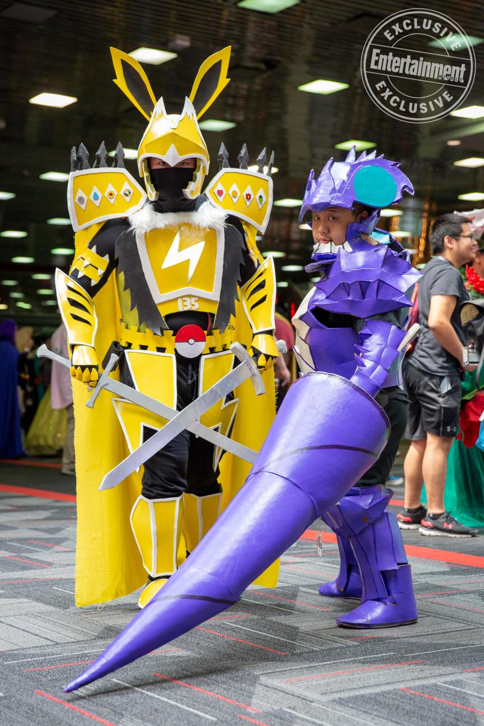 Jolteon and Nidoking from Pokemon cosplayers