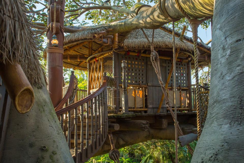 The Swiss Family Treehouse attraction at Walt Disney World.