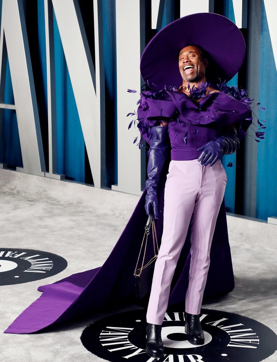 Billy Porter manages to slay yet another look at the 2020 Vanity Fair Oscar Party. 