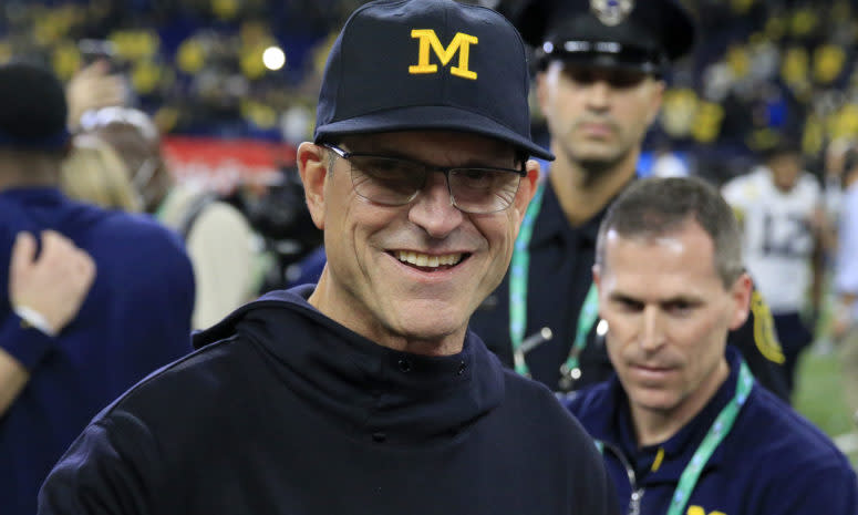 Michigan Wolverines head coach Jim Harbaugh