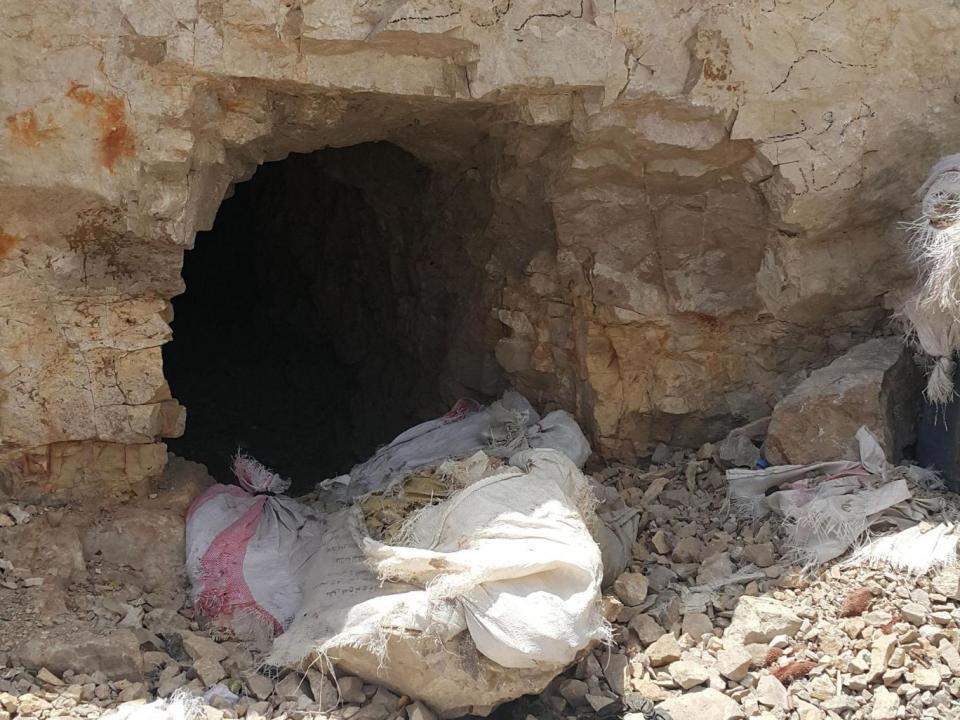 Isis dug deep tunnels into the living rock to defend their mountain fortress (Nelofer Pazira)