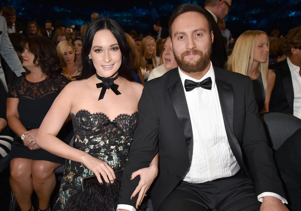 Kasey Musgraves and Ruston Kelly attend the 52nd Academy of Country Music Awards at T-Mobile Arena in Las Vegas on April 2, 2017. (Photo: Getty Images)