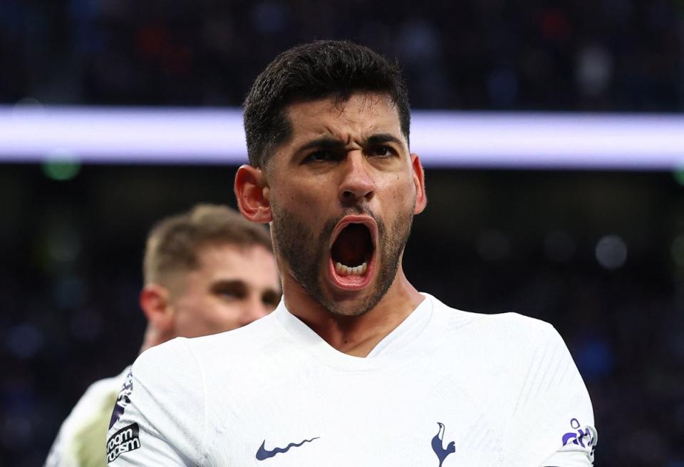 Big goal: Romero netted the winner for Spurs (Action Images via Reuters)