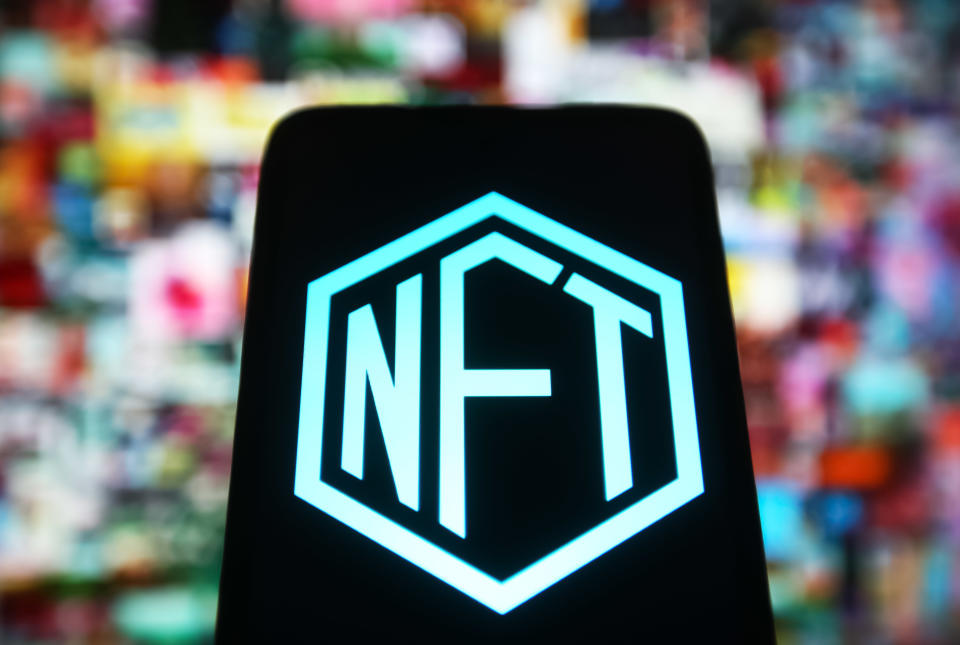 NFTs are unique, one-of-a-kind crypto assets that enable collectors to authenticate, own and trade original authenticated versions of special digital goods using blockchain technology. Photo: Pavlo Gonchar/SOPA Images/LightRocket via Getty Images