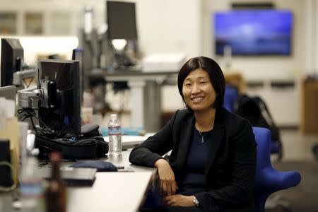 Venture capitalist Jenny Lee poses for a portrait in Menlo Park, California August 24, 2015. REUTERS/Robert Galbraith