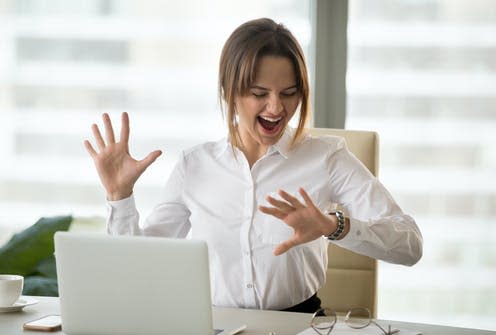 <span class="caption">Time for the three-day weekend.</span> <span class="attribution"><a class="link " href="https://www.shutterstock.com/image-photo/excited-happy-employee-looking-wristwatch-satisfied-1104907331" rel="nofollow noopener" target="_blank" data-ylk="slk:fizkes/Shutterstock;elm:context_link;itc:0;sec:content-canvas">fizkes/Shutterstock</a></span>