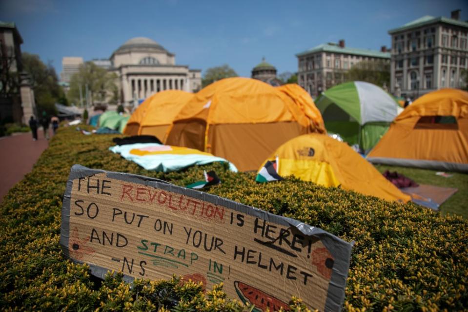 Protesters made speeches and yelled out chants this weekend. Michael Nagle