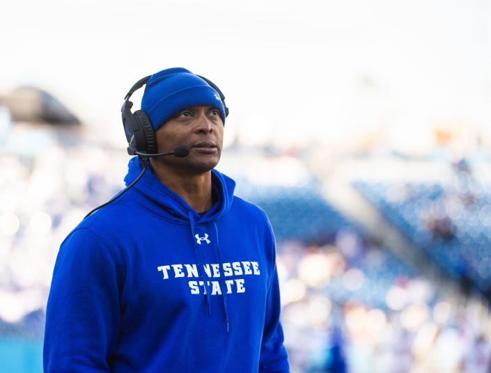 Eddie George hasn't heard from Akron and says he's committed to Tennessee  State football