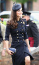 <div class="caption-credit"> Photo by: Chris Jackson/Getty Images</div>The coat-dress suited the newly royal Kate for every occasion. Formal but not stuffy, toasty as a coat, and pleasing to all. Her military-inspired McQueen button-up was both an homage to the Irish Guards and fashion's dearly departed rebel. In other words, score one for the princess. <br>