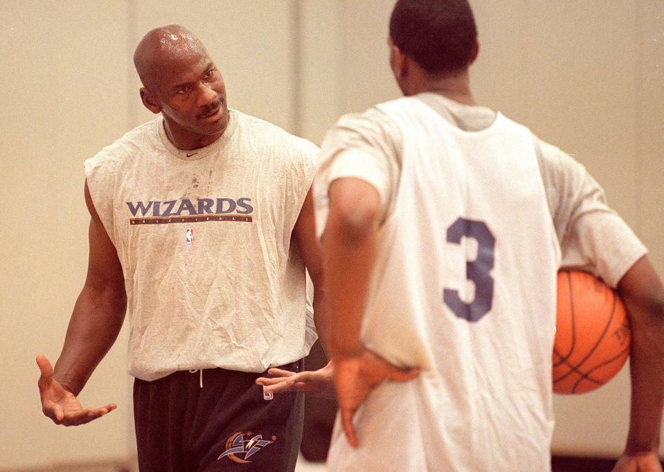 Even during his Wizards days, Michael Jordan viewed practices as something much more. (Getty)