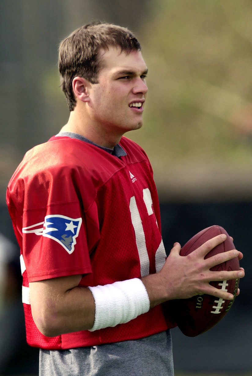 During his team's practice at a local university campus in New Orleans on Jan.&nbsp;31, 2002.