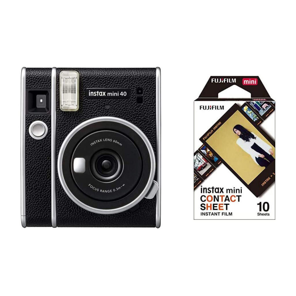 Fujifilm Instax Mini 40 Camera with Mini Contact Sheet