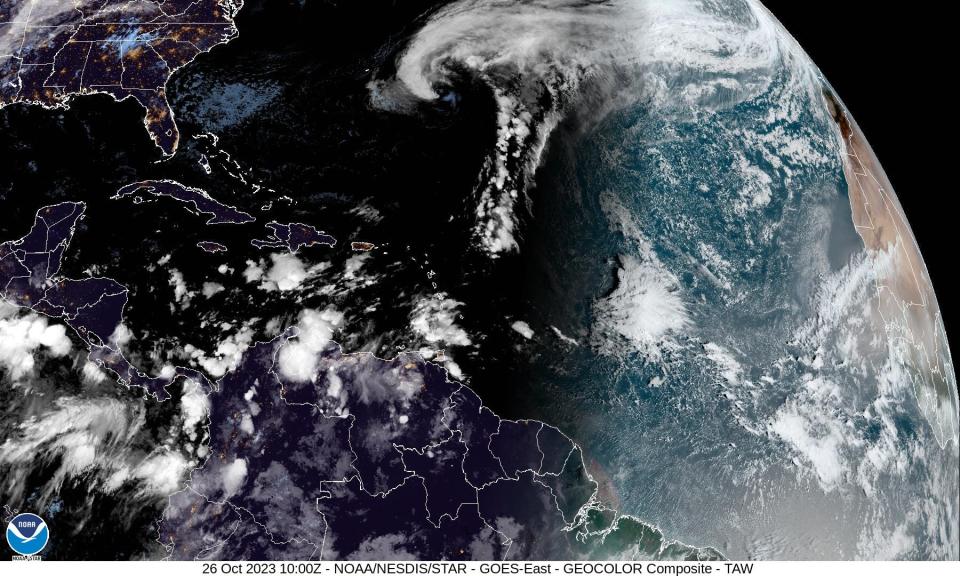 Post-Tropical Cyclone Tammy 6 a.m. Oct. 26, 2023.