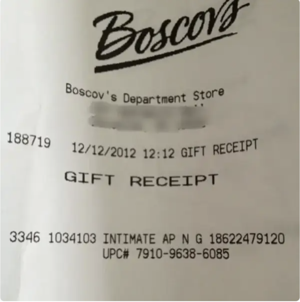 A receipt that indeed reads 12/12/2012 at with a timestamp of 12:12