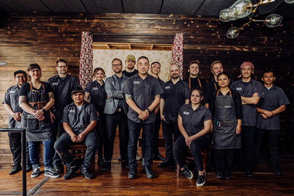 The team at Yoshitomo, Omaha. Chef David Udderback spoke of the difficulty adding up the numbers in the face of rising costs. yoshitomo_sushi/Instagram