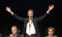 Alice Weidel of Germany's anti-immigration party Alternative for Germany (AFD) during an AFD party congress in Cologne Germany, April 23, 2017. REUTERS/Wolfgang Rattay