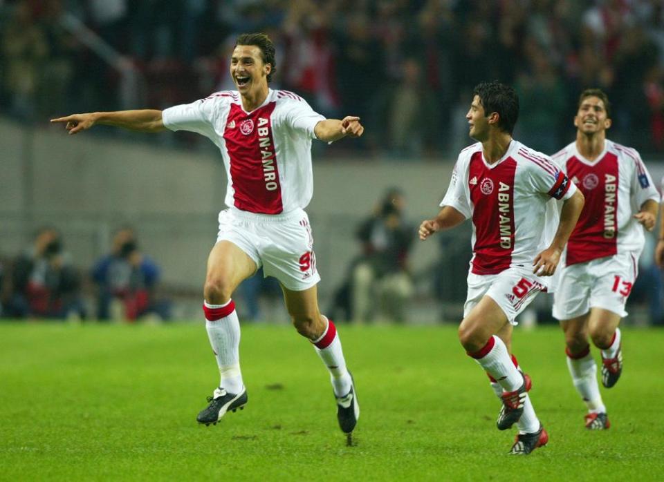 Zlatan Ibrahimovic with Ajax in 2002.