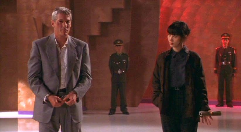 Gere with Bai Ling in 1997s Red Corner (credit: MGM)