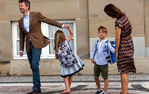 Prince Frederick spun Princess Josephine around. Photo: Getty Images