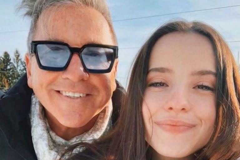 Ricardo Montaner y su hija menor, Evaluna (Crédito: Instagram/@montaner)