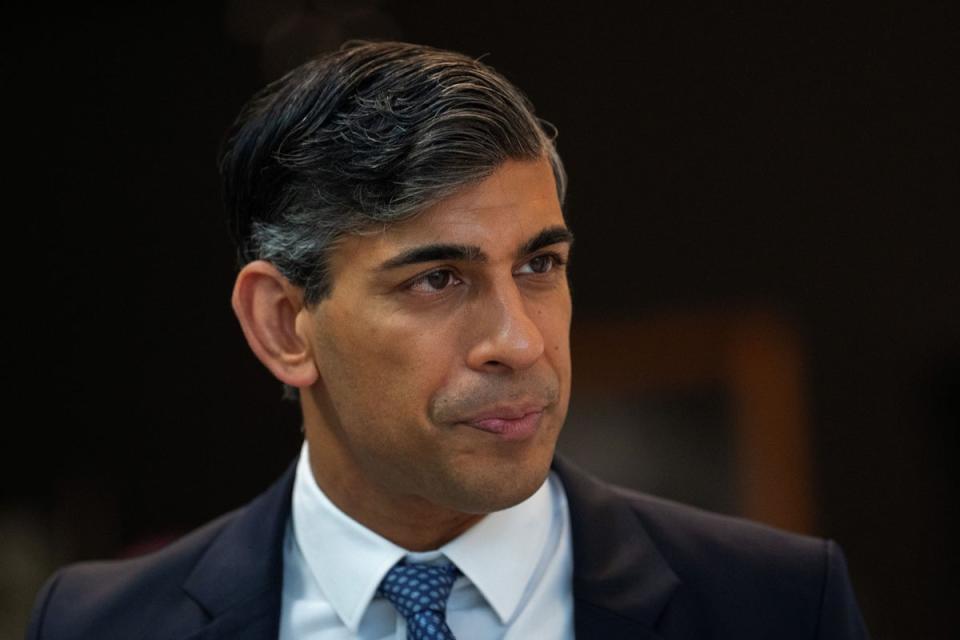 Rishi Sunak will say ‘more will change in the next five years than in the last thirty’ (PA Wire)