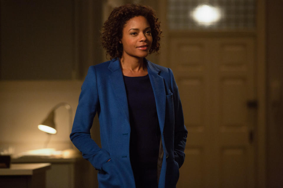 Naomie as Miss Moneypenny in 'SPECTRE' (Credit: EON/Sony Pictures)