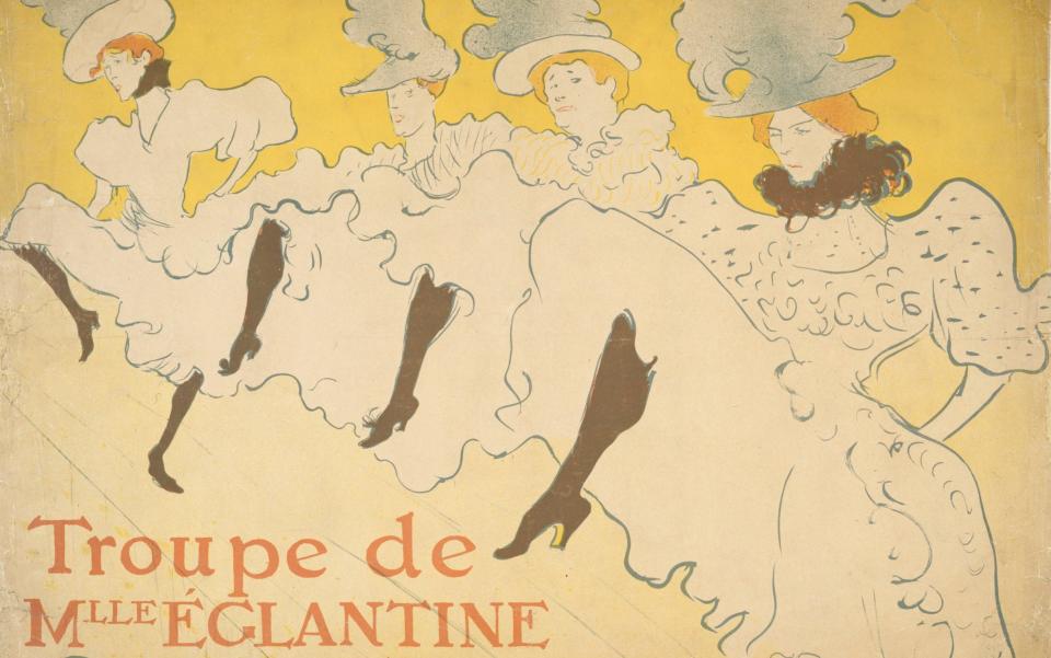 Detail from Troupe de Mlle Églantine by Henri de Toulouse-Lautrec (1896)  - Â©Victoria & Albert Museum, London