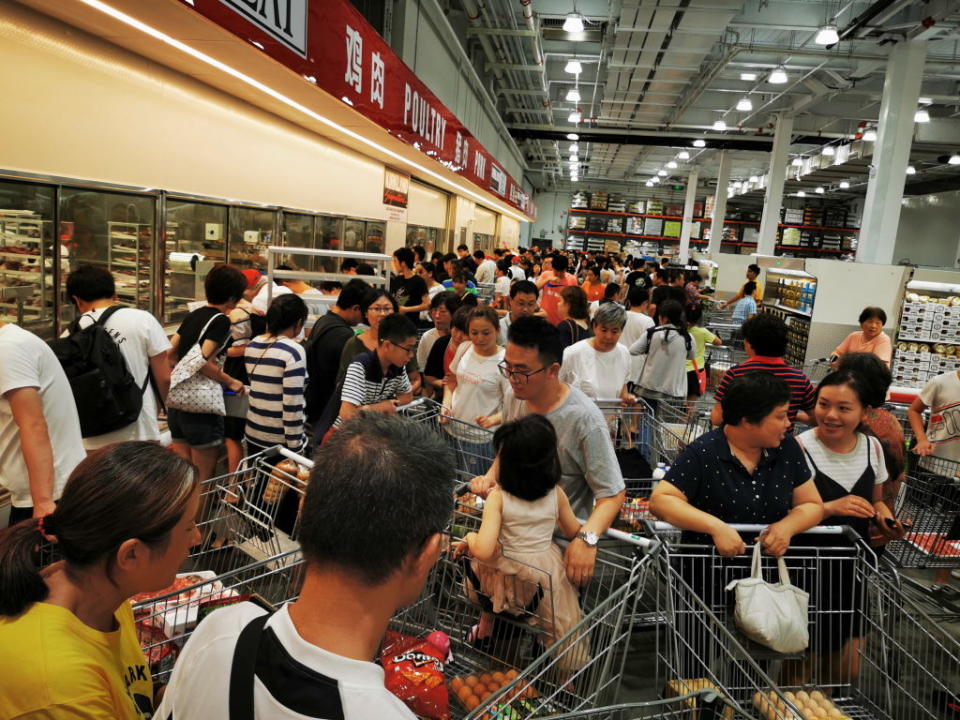 過往Costco在中國的所有分店開張都非常火爆