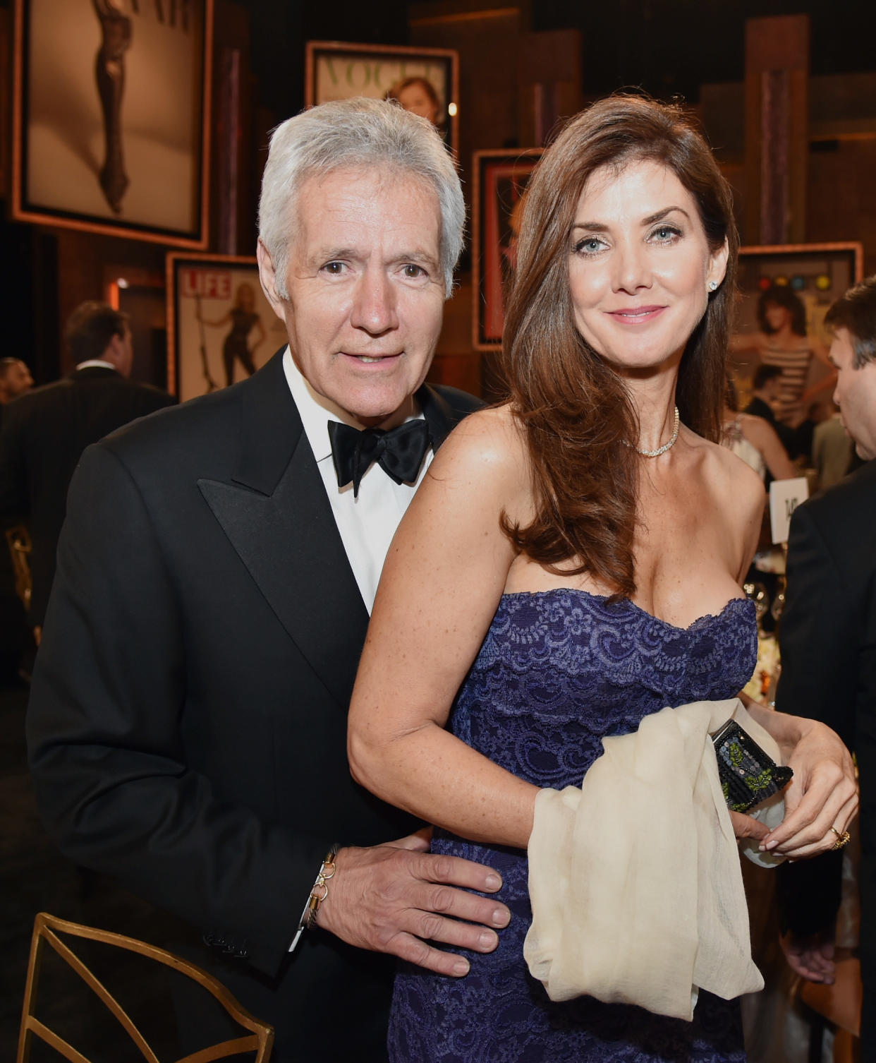 HOLLYWOOD, CA - JUNE 04: TV personality Alex Trebek (L) and Jean Trebek attend the 2014 AFI Life Achievement Award: A Tribute to Jane Fonda at the Dolby Theatre on June 5, 2014 in Hollywood, California. Tribute show airing Saturday, June 14, 2014 at 9pm ET/PT on TNT.  (Photo by Kevin Winter/WireImage)