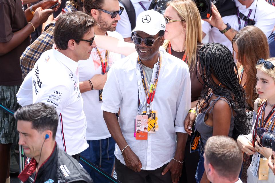 Chris Rock attends the 2023 Monaco Grand Prix on May 28.