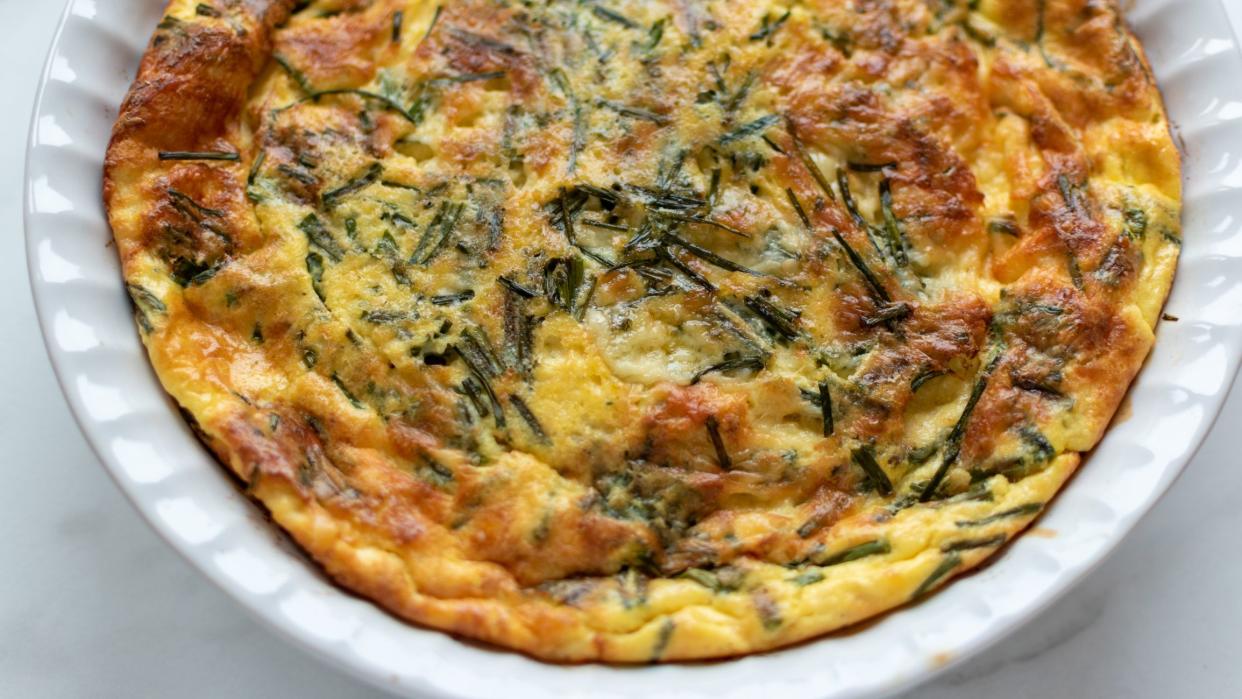 Home made low carb quiche