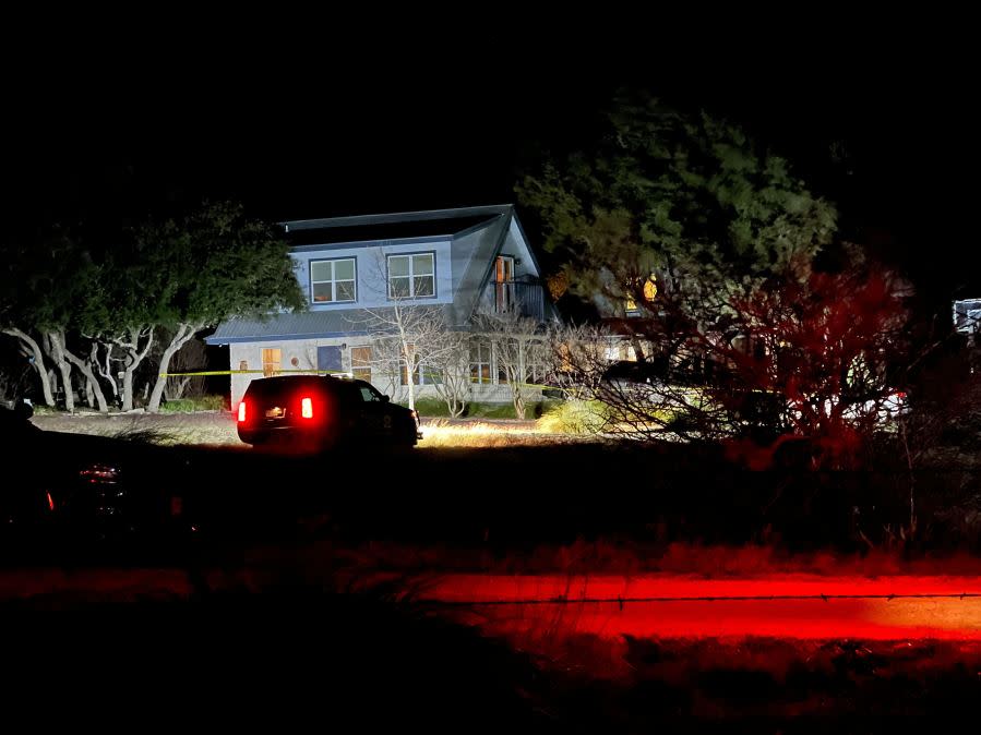 The Williamson County Sheriff’s Office is investigating a scene in the 300 block of County Road 317 after two people were killed in a shooting. (KXAN Photo/Todd Bailey)