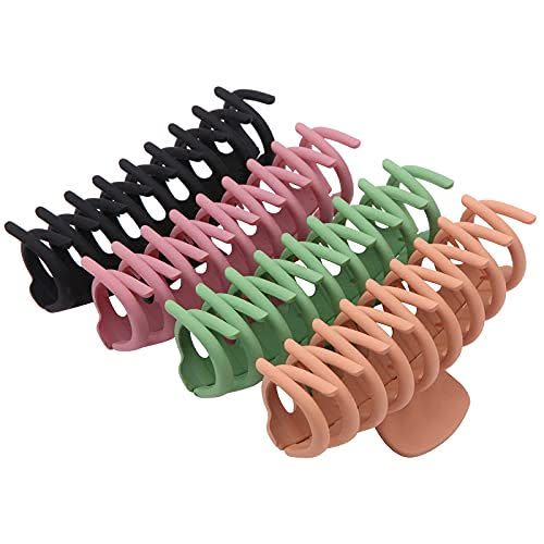 12) Large Hair Claw Clips (Set of 4)