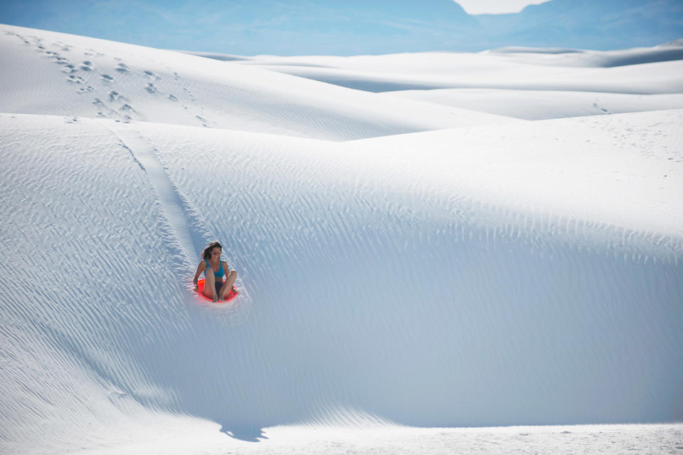 Go Sledding in the World's Largest White-Sand Dune Field